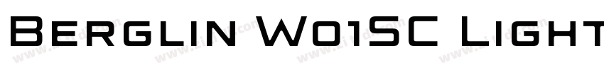 Berglin W01SC Light字体转换